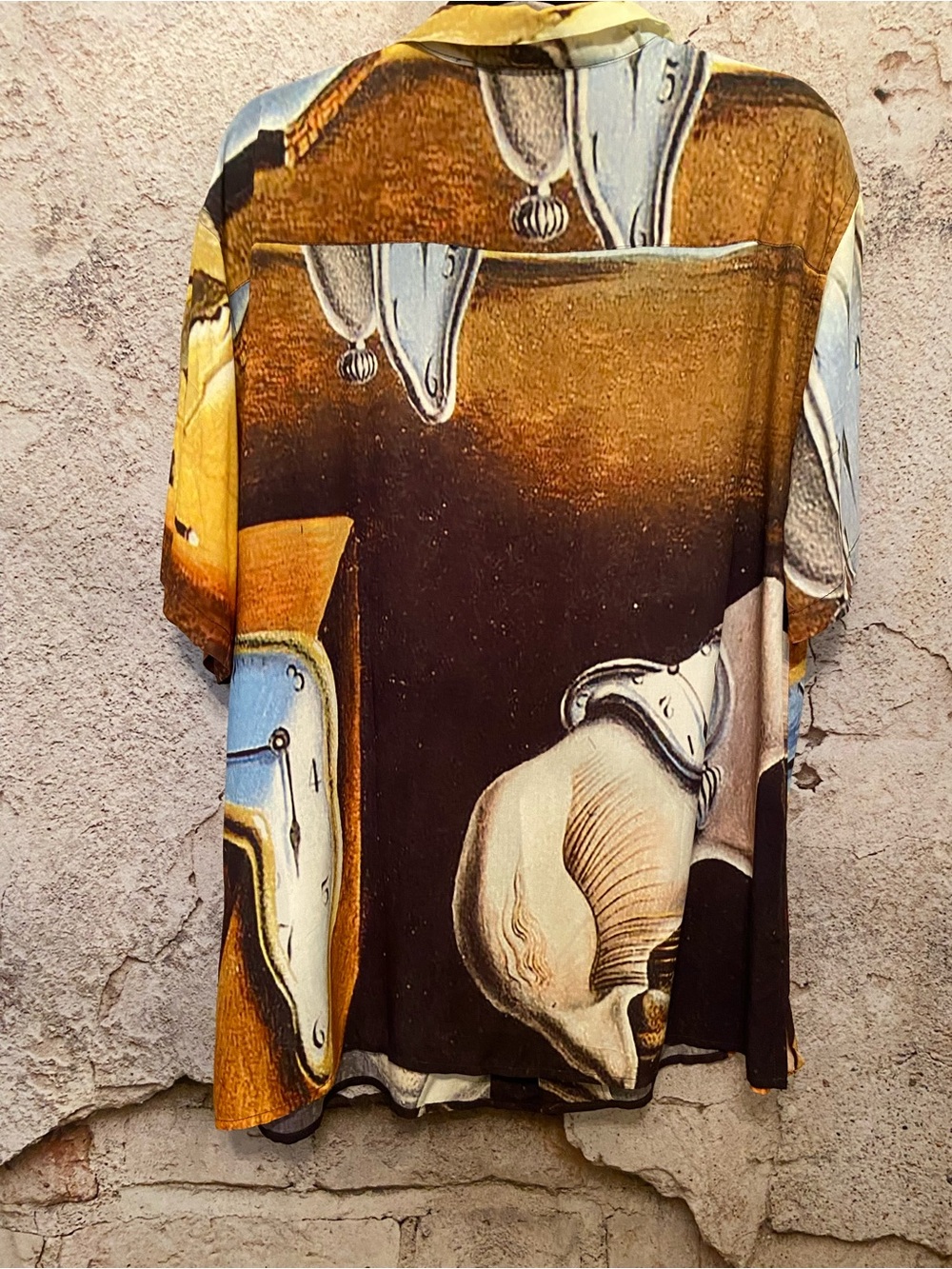 MENS Neuw Salvador Dali Melting Clock Viscose Dress Shirt - Picture 5 of 8